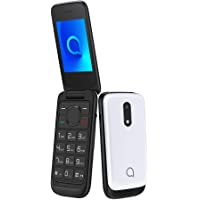 Alcatel 2053D - Teléfono Móvil Dual SIM de 2.4&quot- (2G- RAM de 4 MB- Cámara VGA de 1.3 MP)- Bluetooth- Blanco [Versión ES…